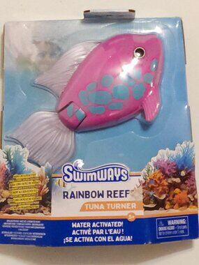 FUN  SwimWays Rainbow Reef Tuna Turner Fish Water Activated BNIP